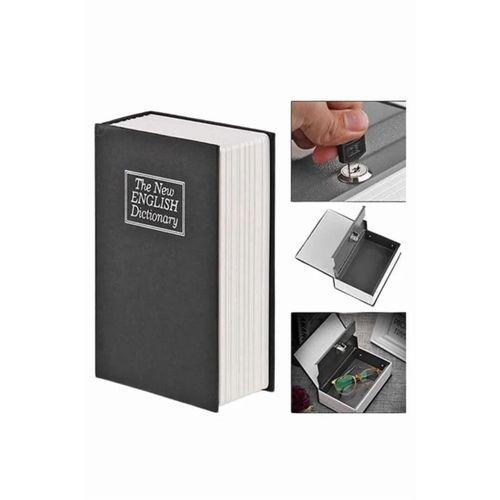 Kitap Görünümlü Gizli Kasa Büyük Boy Anahtarlı Kilitli Para Kasası
