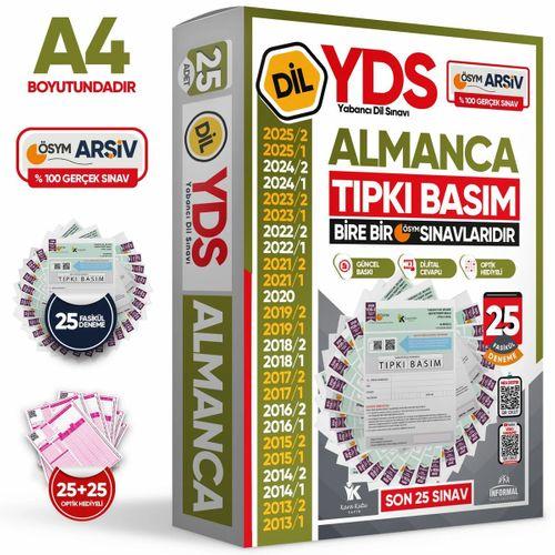 2026 YDS Almanca ÖSYM Tıpkı Basım Çıkmış Soru Deneme Paketi 25li Fasikül SETİ