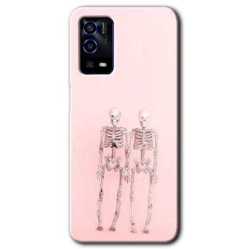 Potkal Hediye Fabrikası Oppo A55 Kılıf HD Desen Baskılı Arka Kapak - Yaşayan Çift