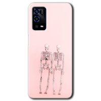 Potkal Hediye Fabrikası Oppo A55 Kılıf HD Desen Baskılı Arka Kapak - Yaşayan Çift