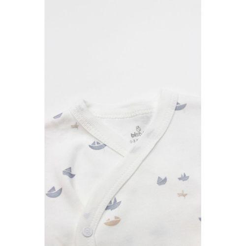 Bistyle Bistyle 3lü Zıbın Takım Little Boats 13125 Ekru