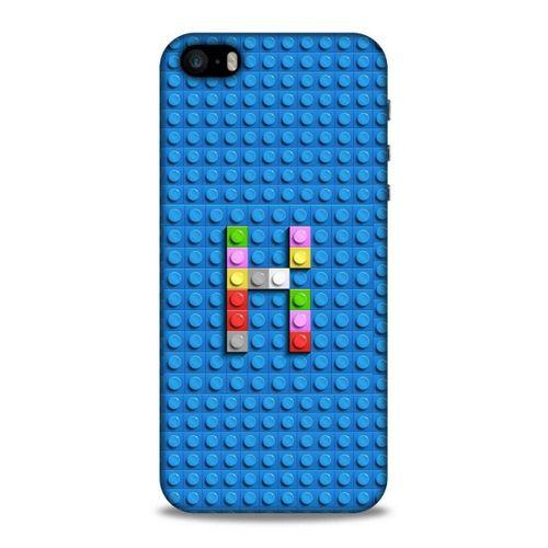 Lopard Apple Iphone 5S Uyumlu Kılıf BloX (22) Tam Koruma Kılıfı K Harfi