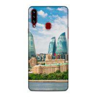 Samsung Galaxy A20s Uyumlu Kılıf Azarbaijan (4) Koruma Kılıfı Alev Kuleleri