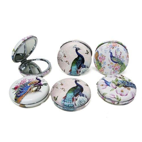 Cep Aynası Yuvarlak Tombul Peacock