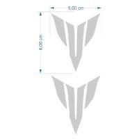 YAMAHA Yamaha Mt Logo 5 X 5 Cm Gri Sticker 2 Li