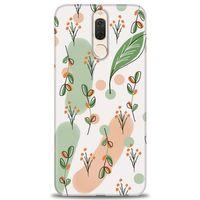 Huawei Mate 10 Lite Kılıf HD Baskılı Kılıf - Flower Pattern + Tam Ekran Koruyucu