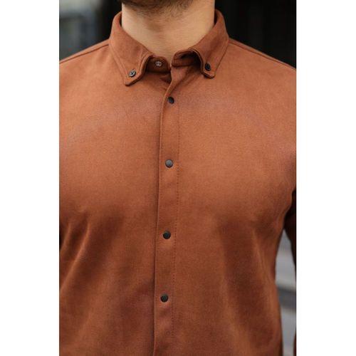 Erkek Uzun Kollu Süet Gömlek