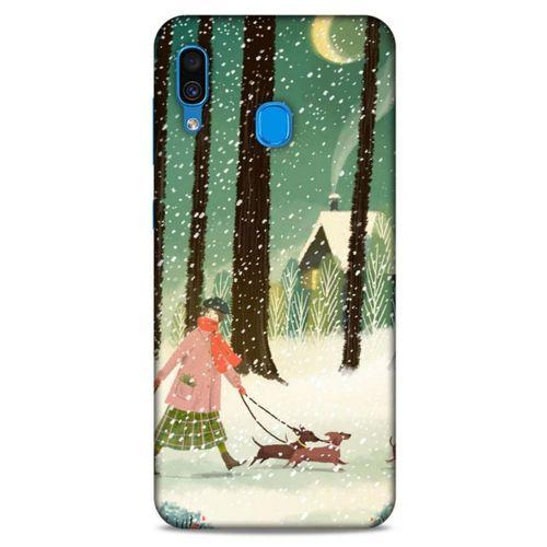 Samsung Galaxy A30 Kılıf Snowix (39) Liquid Crystal Kılıf Karışık Renkli