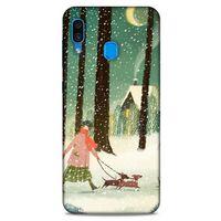 Samsung Galaxy A30 Kılıf Snowix (39) Liquid Crystal Kılıf Karışık Renkli