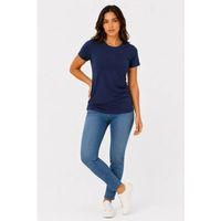 Basic Tişört Bisiklet Yaka Kısa Kol Günlük Yazlık Slim Fit T-Shirt - Lacivert