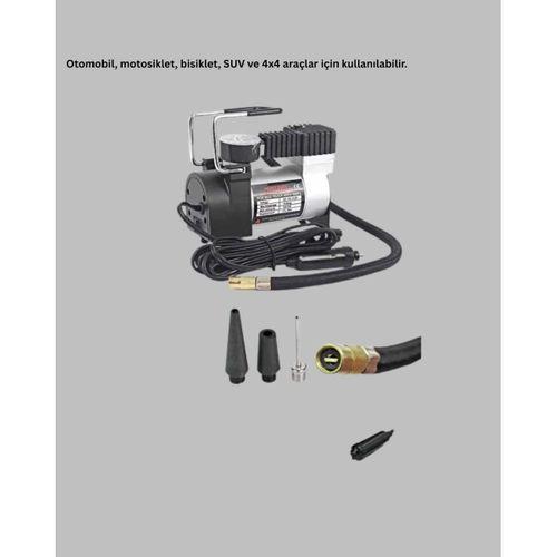Dc 12v Metal Hava Kompresörü Araç Lastik Şişirme 35l/dk
