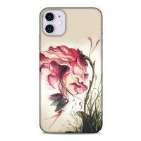 Y.Liva-2021 Özel Seri Gül Döktüm Apple Iphone 11 Kılıf Silikon Kapak