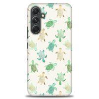 Samsung Galaxy A54 Kılıf HD Baskılı Kılıf - Minik Kaplumbağalar + Tam Ekran Koruyucu