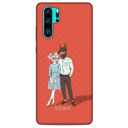 Huawei P30 Pro Kılıf FunnyMaX (15) Antişok Kılıf Kırmızı Kedi Köpek