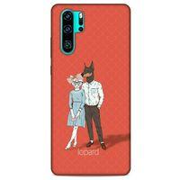 Huawei P30 Pro Kılıf FunnyMaX (15) Antişok Kılıf Kırmızı Kedi Köpek