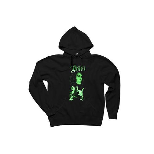 Dio Face Siyah Kapşonlu Sweatshirt Hoodie