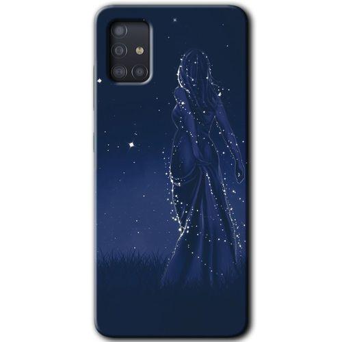 Galaxy A51 Kılıf HD Desen Baskılı Arka Kapak - Gecenin Kraliçesi + Kırılmaz Cam