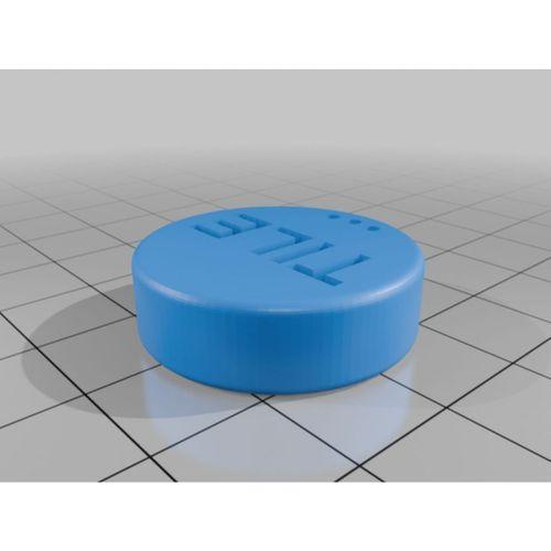 Tile Sticker Boş Tapa 3D Baskı (Bu ürün Sadece Plastik parçadır - Almadan Önce Soru Sorabilirsiniz)