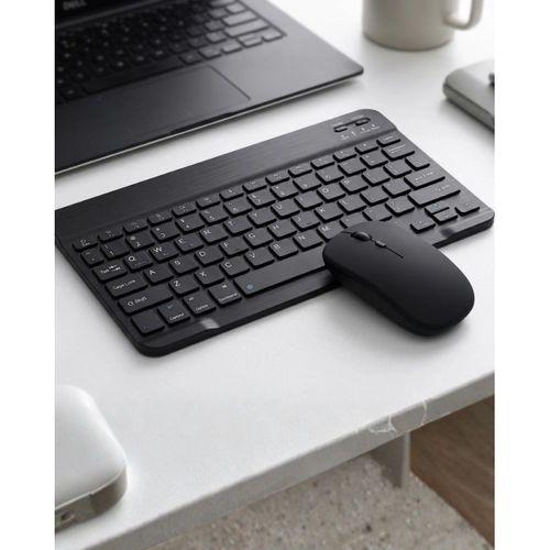 Kablosuz Bluetooth Klavye Mouse Seti Wireless Sessiz İnce Tasarım Çoklu Uyumlu