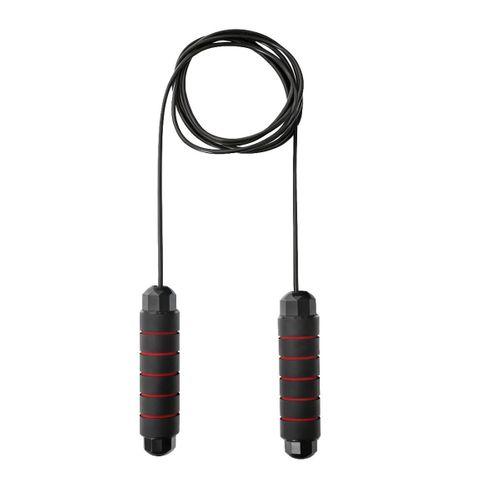 Zerogym Jp04 Rulmanlı Atlama İpi Siyah Kırmızı