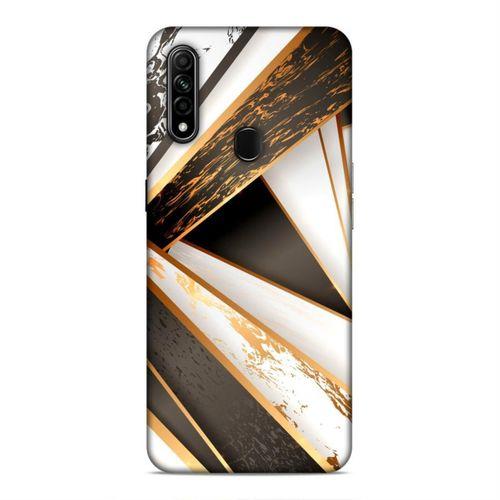 Oppo A31 Kılıf Rose Mermer Arka Kapak Silikon Koruma Full Koruyucu