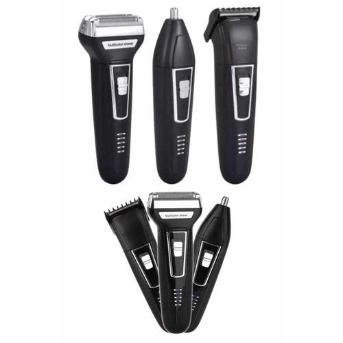 3'lü Set Saç Sakal Kesme Traş Makinesi Burun Kılı Alma Tıraş Makinesi
