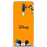 Oppo A5 2020 Kılıf HD Baskılı Kılıf - Turuncu Disney + Tam Ekran Koruyucu