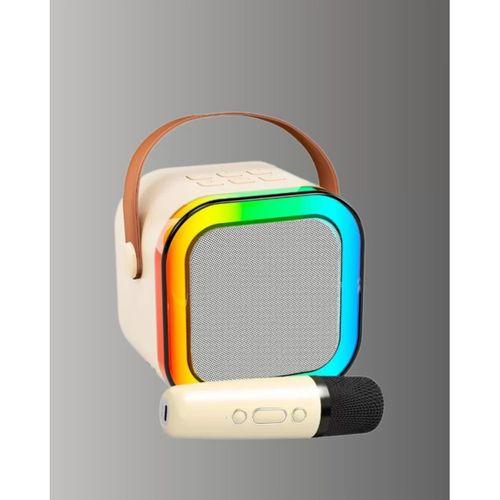 Kablosuz Karaoke Mikrofon Hoparlör Seti Güçlü Ses Çıkışı