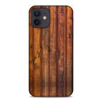 Lopard Apple iPhone 12 Uyumlu Kılıf Wood'X (10) Full Koruma Kılıfı Desenli