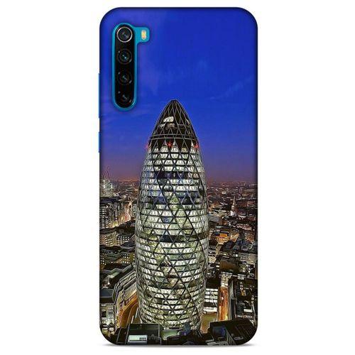 Xiaomi Redmi Note 8T Kılıf Dünya Mimarisi (34) Slim Armor Kılıf Mary Axe Londra