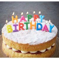 Happy Birthday Yazılabilen Rengarenk Doğum Günü Mumu