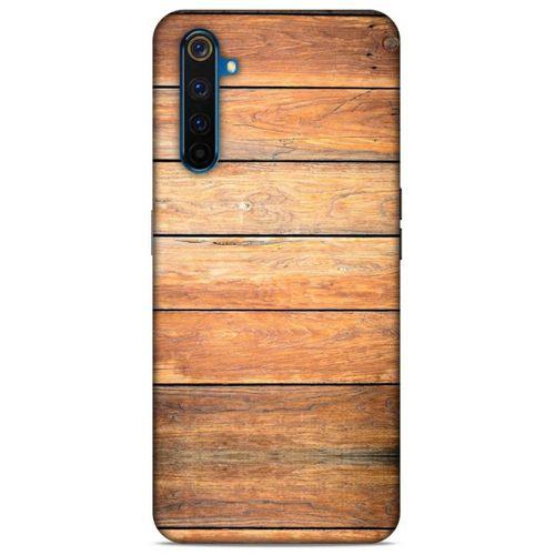 Lopard Oppo Realme 6 Pro Uyumlu Kılıf Wood'X (13) Silikon Kap Baskılı