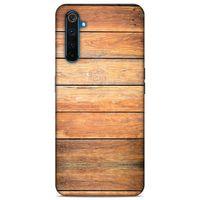 Lopard Oppo Realme 6 Pro Uyumlu Kılıf Wood'X (13) Silikon Kap Baskılı