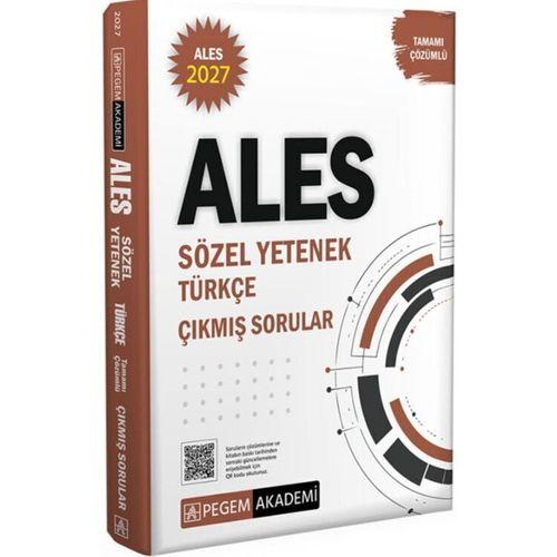 2027 ALES Sözel Yetenek Türkçe Tamamı Çözümlü Çıkmış Sorular Pegem Akademi