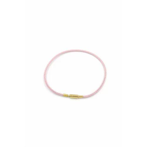 Çelik Hasır İp Bileklik - Pembe
