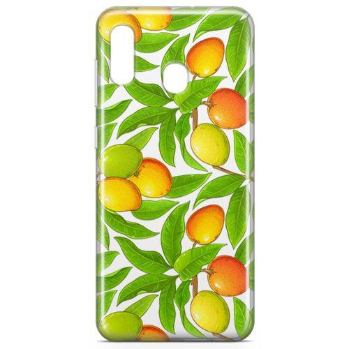 Samsung Galaxy A40 Kılıf Mango Çiçekleri Arka Kapak Koruma Desenli Full Koruyucu