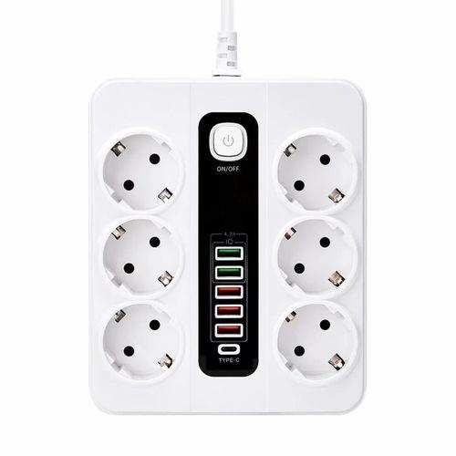 Hp-h04 3000w 10amper 6’lı 2metre Uzatma Kablolu Çoklu Termal Akım Priz