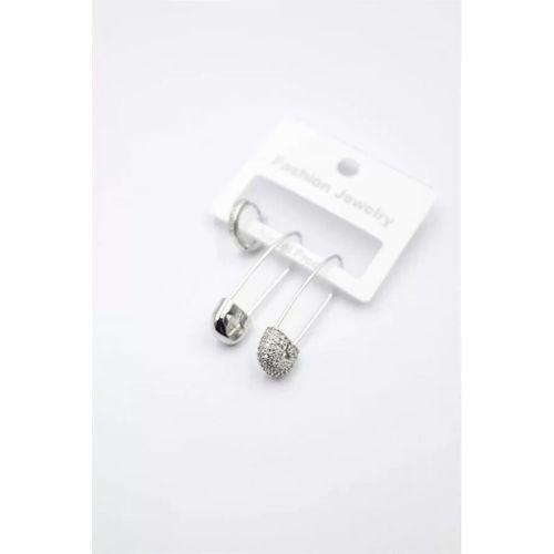 3'lü Filkete Küpe - Gümüş