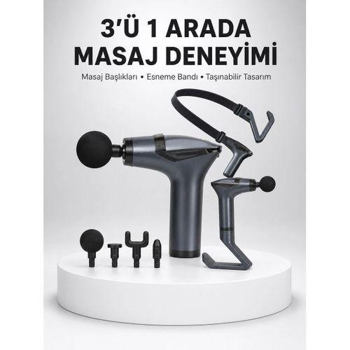 Titreşimli Masaj Aleti 3in1 Fonksiyonel Çok Amaçlı Model Yeni Nesil