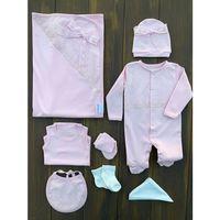 Dantel İşlemeli 10 Parça Yeni Doğan Hastane Seti %100 Pamuk