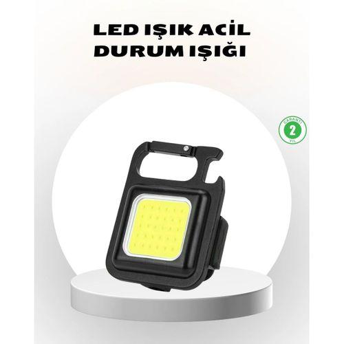Süper Parlak 800 Lümen Led Fener – Usb Şarjlı, 3 Işık Modlu, Mini Taşınabilir Ve Anahtarlık Tipi