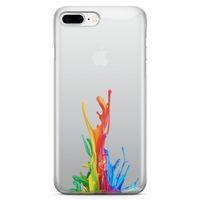 Apple iPhone 8 Plus Kılıf Duvar Boyası Arka Kapak Koruma Desenli Full Koruyucu