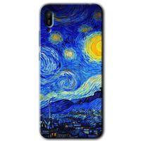 Huawei Y6 2019 HD Baskılı Kılıf + 9D Tam Ekran Koruyucu - Starry Night