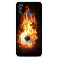 Lopard Samsung Galaxy M30s Uyumlu Kılıf FireX (36) Glitter Kılıf Futbol Topu
