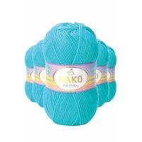 5 Adet Elite Baby El Örgü İpi Tüylenmeyen Bebek Yünü Turkuaz 3323