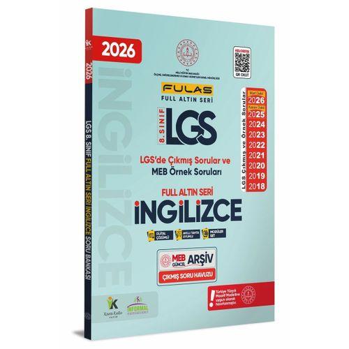 2026 8 Sınıf Full LGS Altın Seri (FULAS) İNGİLİZCE MEB Çıkmış Soru Bankası Modüler Seti Çözümlü