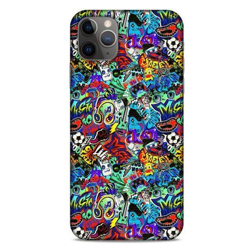 Graffitix (24) Desenli Silikon Kapak Apple Iphone 11 Pro Max Kılıf