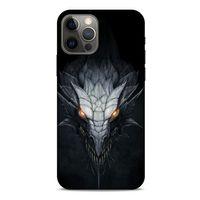 Apple iPhone 12 Pro Kılıf Dragons (13) Silikon Kap Gri Ejderha