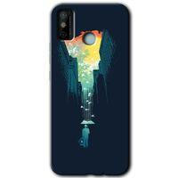 Tecno Spark 6 Go Kılıf HD Desen Baskılı Arka Kapak+Temperli Cam - City Bird Sky