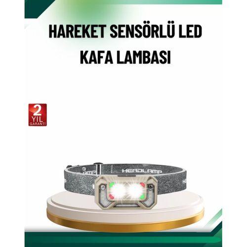 Şarjlı Wave Sensörlü Led Kafa Feneri Outdoor Kullanım